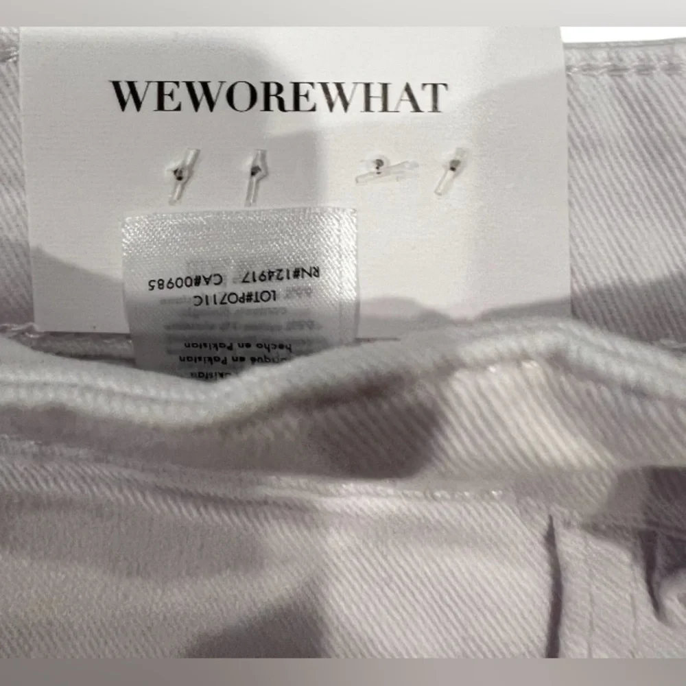 We Wore What White Denim Flare Short - Picture 8 of 8